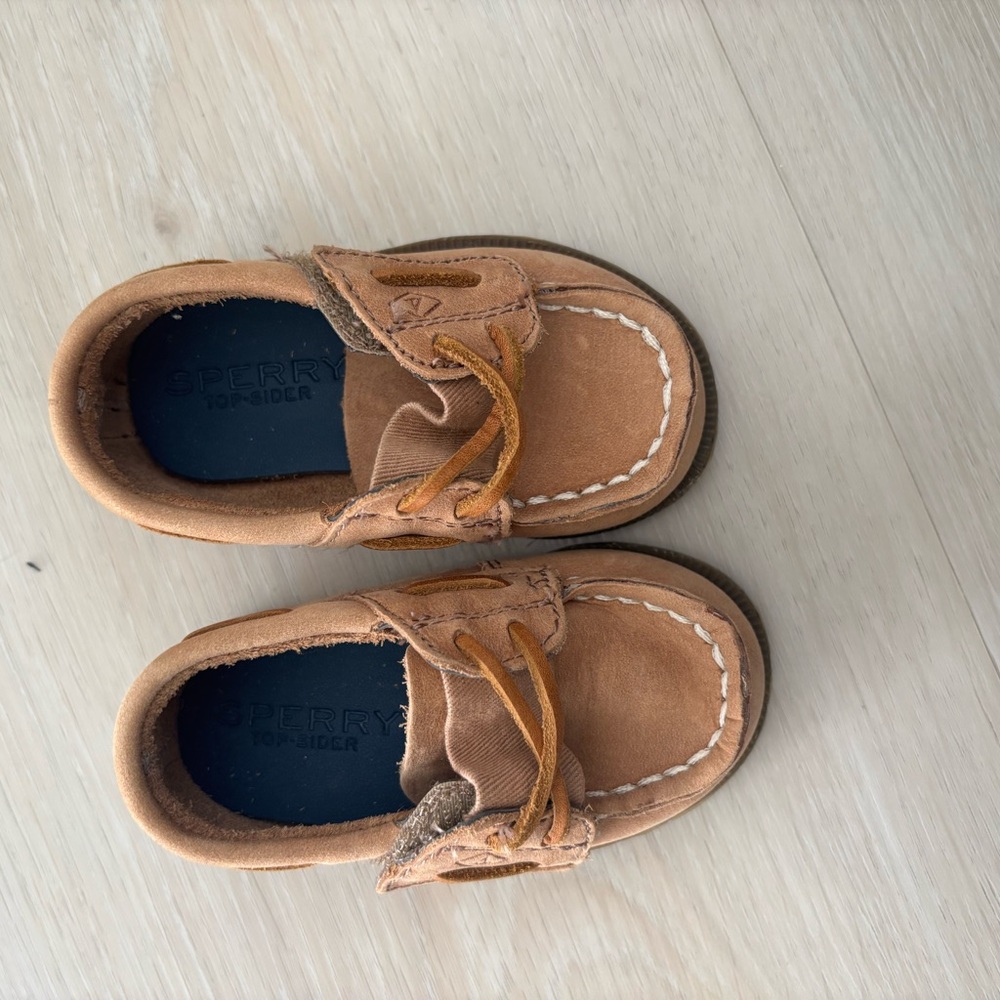 Sperry Kids Brown Moccasins